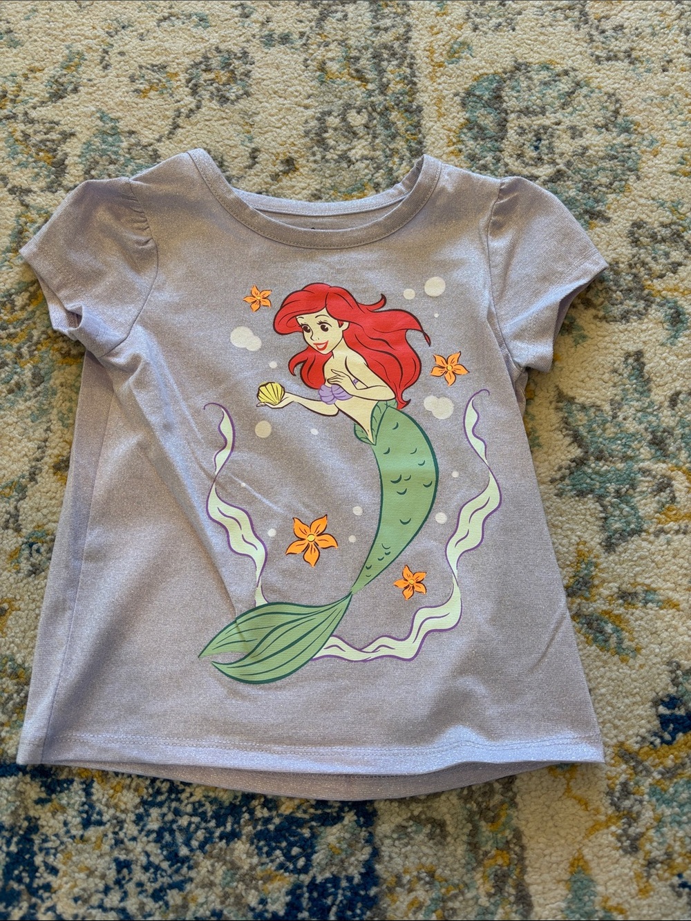 NWOT Disney Lavender Ariel Mermaid Graphic Tee